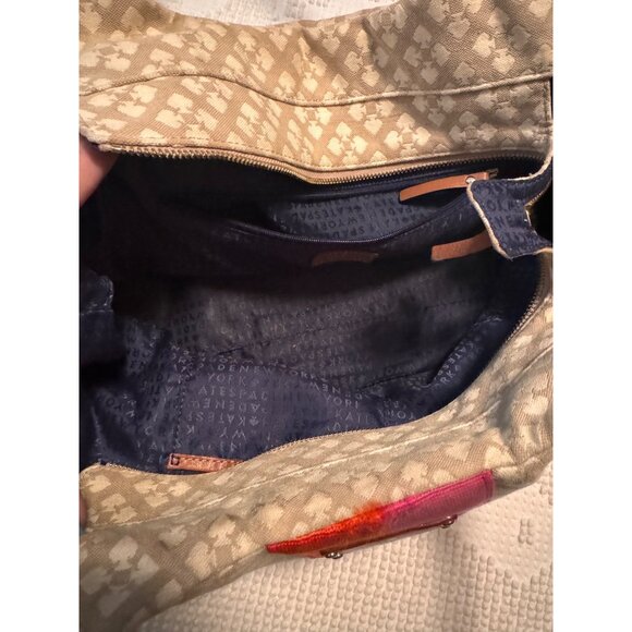 Kate Spade New York Stevie Classic Stucco Hobo Canvas Leather Handbag - Picture 7 of 7